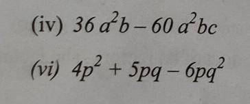 Factorise the following expression :​