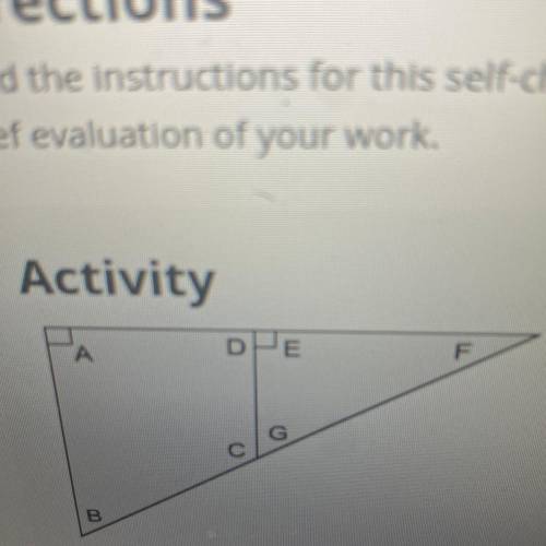 Let the variable c represent the measurement of angle C. Use the measurement of angle G to write an