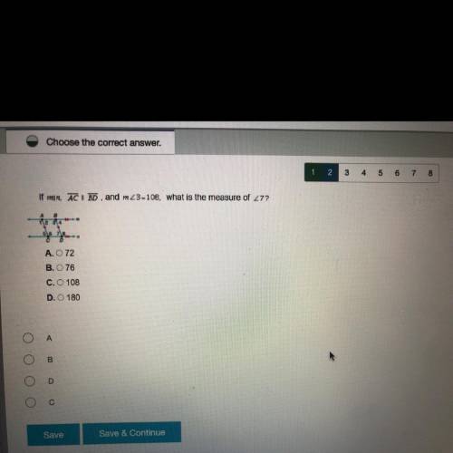 What is the measure of <7?