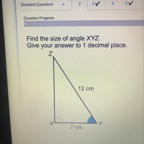 Find the size of angle XYZ. Give your answer to 1 decimal place.