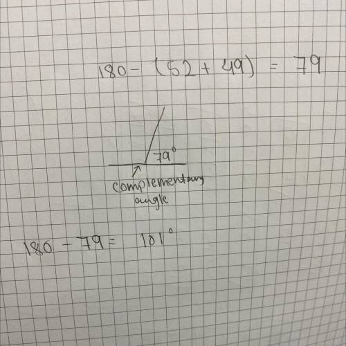 520
Solve for 44.
64 = [?]
49°
44