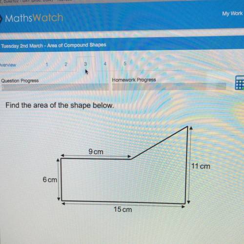 Area of shape please help