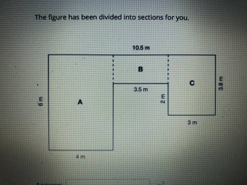 Please find the area of the figure given below