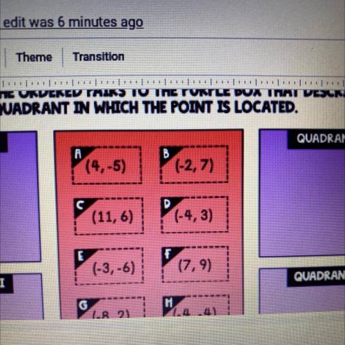 What are these pairs quadrants