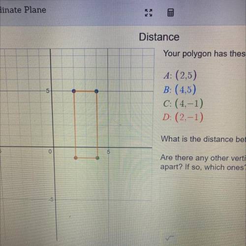 What is the distance between A and B?