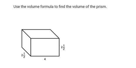 Whatssss the volumeeeee of the prism?