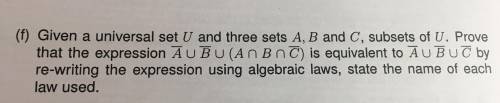 Please help, I really don't know where to start although I know law of set theory