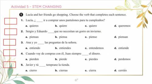 Another Spanish Stem Changing Activity