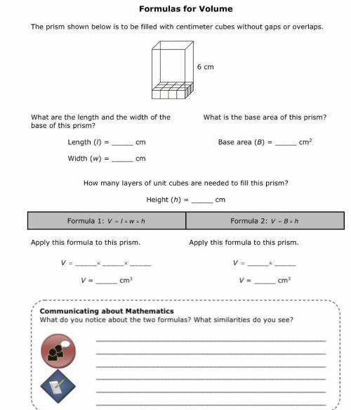 44 POINTS PLEASE HELP! The prism shown below is to be filled with centimeter cubes without gaps or