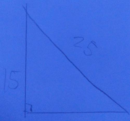 Find the missing measurement using the pathagreham theorem. Show steps​