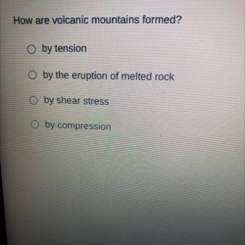 How are volcanic mountains formed?