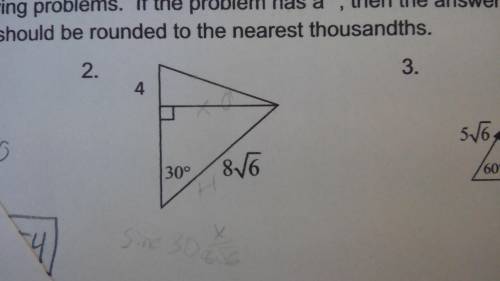 Find the area of the triangle