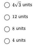 Find the length of the short leg of a 30-60-90 triangle if the long side is 4√3 units