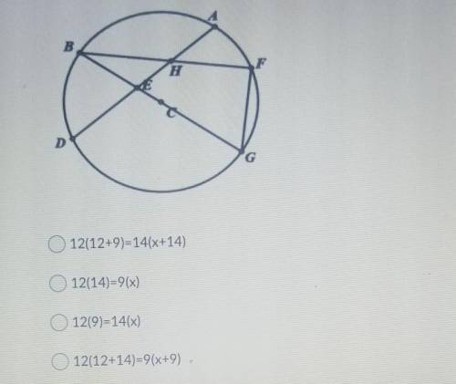 If AE=14cm, ED=12cm,and BE=9cm. what equation can calculate GE​