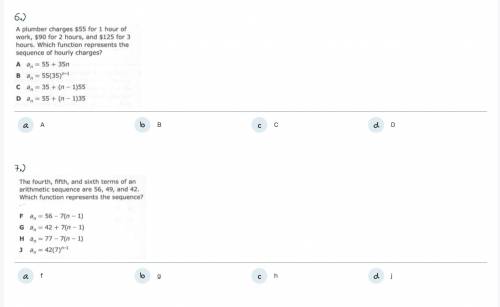 Arithmetic and Geometric Sequences (Two Questions) (Photo Down Below)