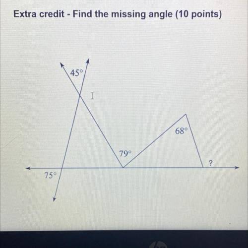 Find the missing angle