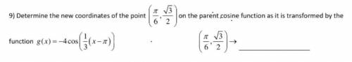 Determine the new coordinates of the point