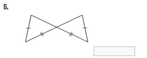 Compare the triangles and determine whether they can be proven congruent by SSS, SAS, ASA, AAS, or