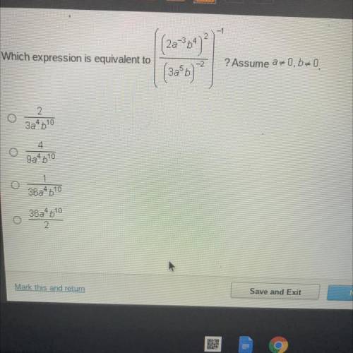 HELP which expression is equivalent to this thing right here :,)