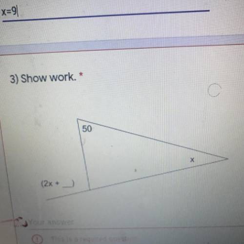 The missing number is 3, Find the value of X and show work please