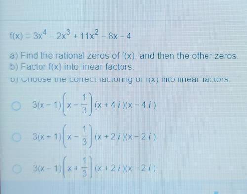 Zeros and factors. ....​