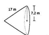 Find the volume and surface area of each figure. Round to the hundredths place when necessary. Ente