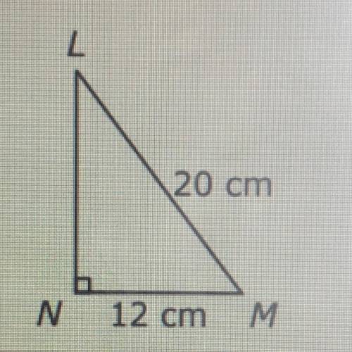 What is the area of the triangle?
A 96 cm2
B. 120 cm2
C. 192 cm2
D. 240 cm2