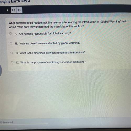 What question could readers ask themselves after reading the introduction of Global Warming that