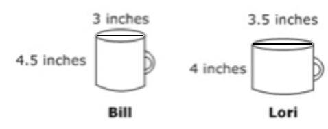 Please help me

8th grade math test1. What is the difference between their volumes? Round your fin