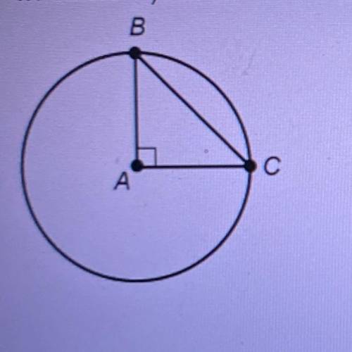 In circle A, AC=8in. What is the length of arc BC? Round to the nearest hundredth.