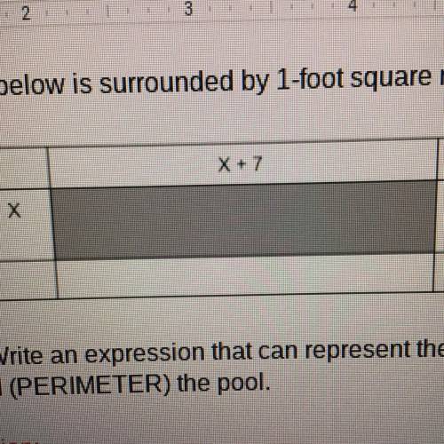 PLEASE HELP FOR TEST TO GET GRADE TO PASSING

1.] The pool below is surrounded by 1-foot square re