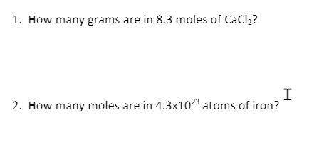 How many grams are in 8.3 moles of CaCl2?
