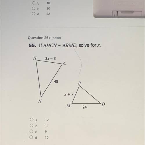 If HCN~ BMD solve for x