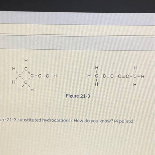 (WORTH 40 PTS.) Are the compounds in Figure 21-3 substituted hydrocarbons? How do you know?