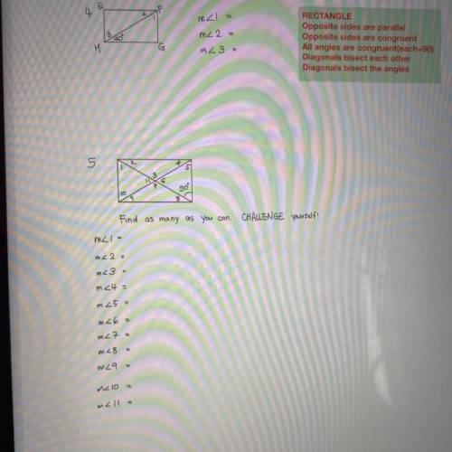 Find the missing measurements for a rectangle