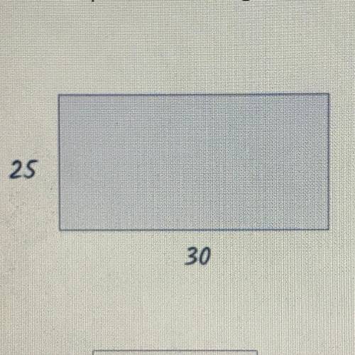 What is the perimeter of the given rectangle?
Help need by 6pm
