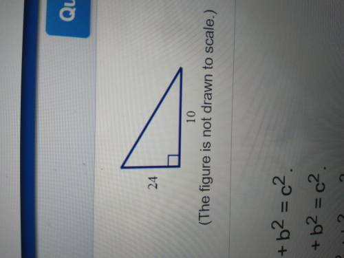 The length of the hypotenuse is ______