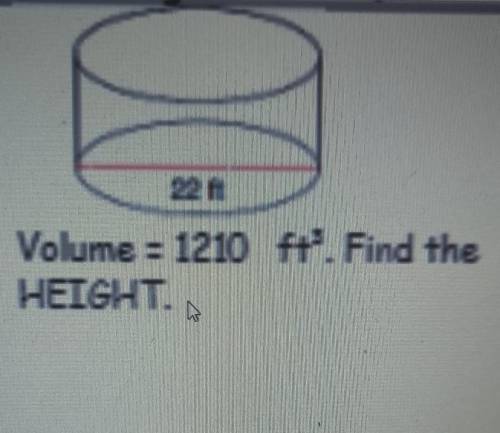 Find the height. Write the answer in terms of pi.​
