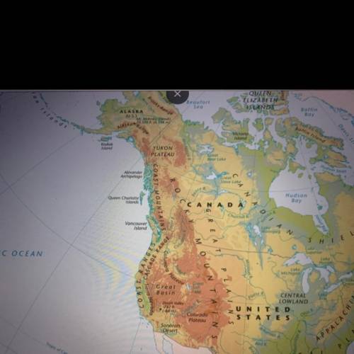 What does this map shows?

1. Physical features of North America
2. Political features of North Am