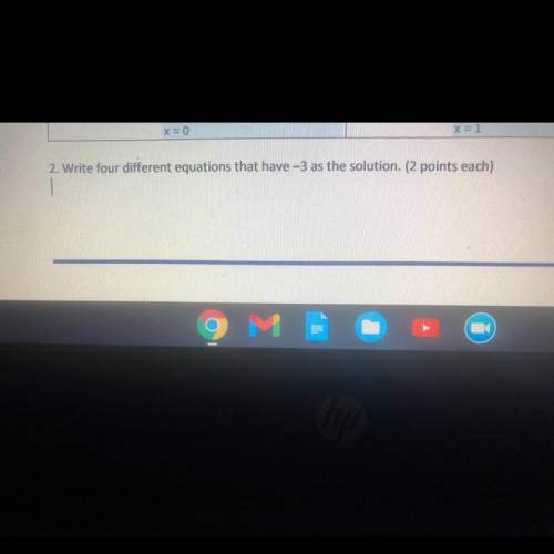 Which equation has a solution of -3