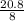 \frac{20.8}{8}