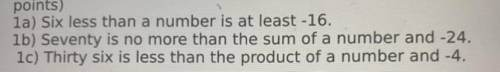 What’s the inequality and solve and graph