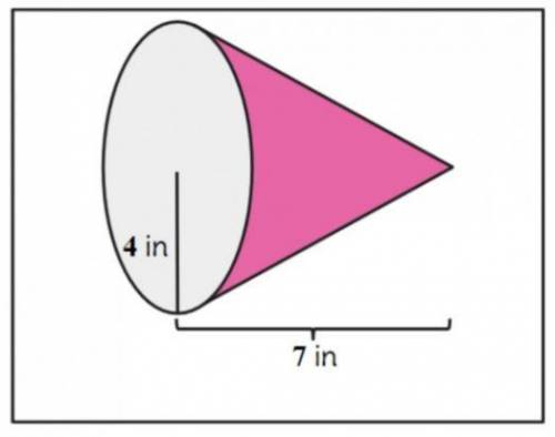 Please help me answer this asap!
what is the volume of the cone?