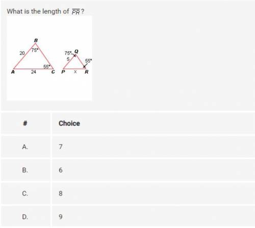 What is the length of PR?