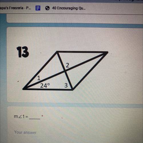 Find the measures of the numbered angles in each rhombus.