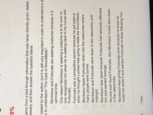 PLEASE HELP!!!

Place a checkmark next to each inference the reader needed to make in order to und