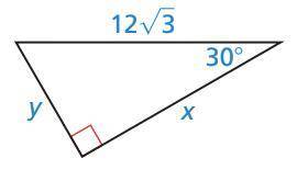 In the Special Right Triangle below, solve for the value of x. X = _____ (keep your answer in simpl