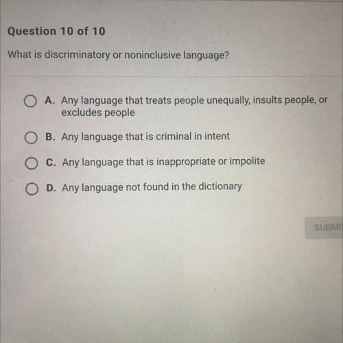 Help
What is discriminatory or noninclusive language