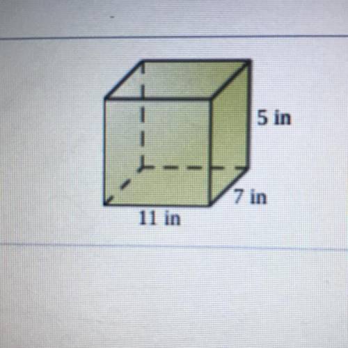 Find the surface area of the prism.