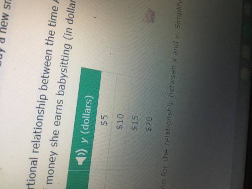 There is a proportional relationship between the time Ariel spends babysitting (in hours), x, and t